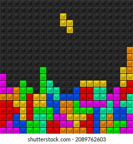Brick retro game. Vector illustration, eps 10.
