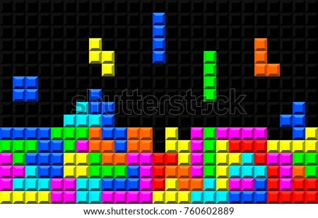 brick retro 
 game vector template eps 10 