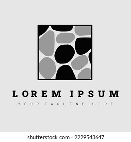 brick stone logo vector illustration design
