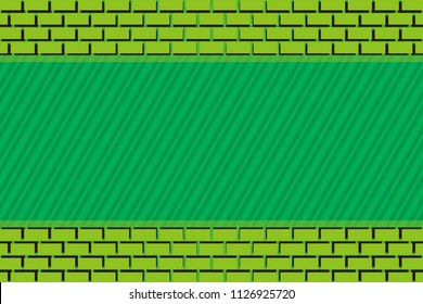 Brick and stripe, background material wallpaper, copy space, title space, message space,