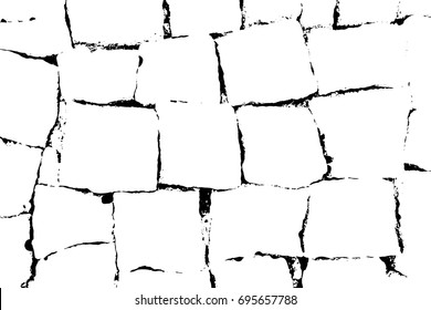 Brick texture. Grunge stone packground. Vector pattern.