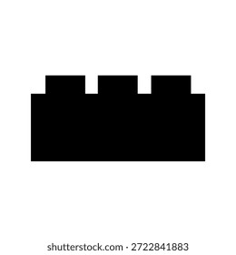 Brick Spielzeug Symbol Vektorbild