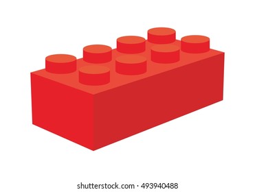 brick toy logo vector