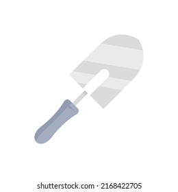 Brick trowel icon. Flat illustration of brick trowel vector icon isolated on white background