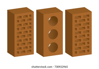 brick types 3d like or isometric 
