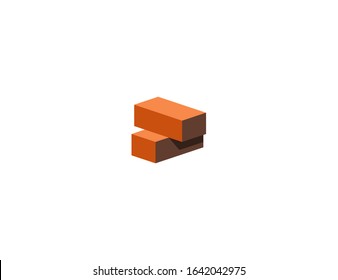 Brick vector flat icon. Isolated brick, construction blocks emoji illustration 