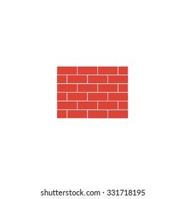 Brick Vector icon. Flat design style eps 10
