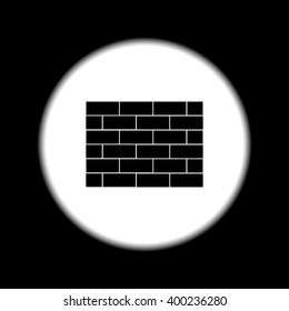 Brick Vector icon. Flat design style eps 10