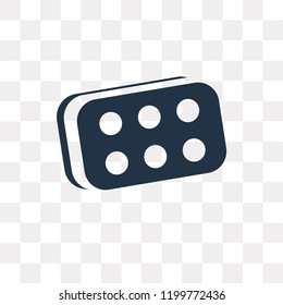 Brick vector icon isolated on transparent background, Brick transparency concept can be used web and mobile