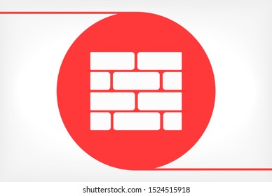brick Vector icon . Lorem Ipsum Illustration design