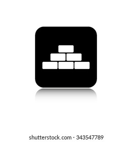 brick - vector icon  with shadow