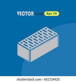 Brick vector icon for web and mobile
