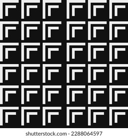 Brick wall abstract seamless fashion trend pattern fabric textures, black and white pattern, pixel art vector monochrome illustration. Design for web and mobile app.