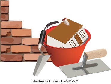 brick wall accessories housing construction