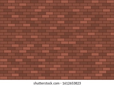 A brick wall arranged in the background