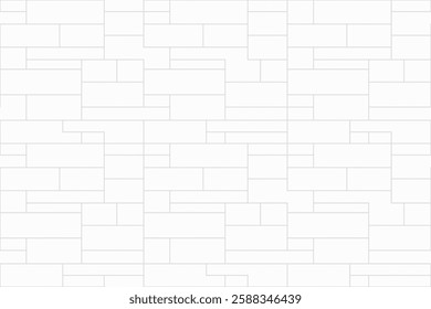 Brick wall background. Abstract geometric seamless pattern texture design. Vector illustration