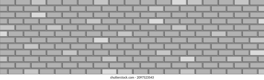 brick wall background with brown block