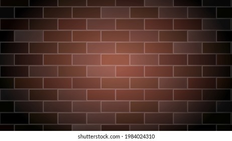 Vector de textura de alivio de cemento de fondo de pared de ladrillo. Decoración De Paredes De Ladrillo De Edificio Rojo Antiguo, Construcción Bloquea El Fondo. Ilustración de caricatura plana de plantilla de arquitectura