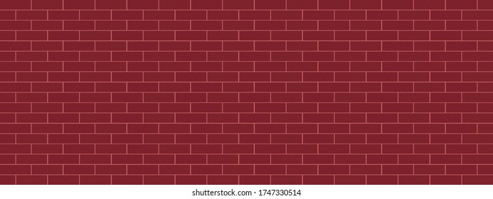 Backsteinwand klassisch rot braun Muster Panorama Vektor Grafik Design Moderne Stil 