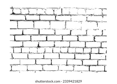 Brick Wall Background Grudge Texture Black and White