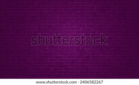 Brick wall background for neon lights. Stock Vector illustration.