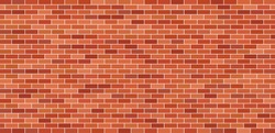 Brick Wall. Brick Background. Red And Brown Texture. Old Brickwork. Pattern Of Building With Stone And Concrete. Vintage Tile For House. Masonry And Cement For New Construction Of Exterior. Vector.