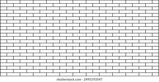 Brick wall background. Seamless geometric pattern with rectangles, lines.