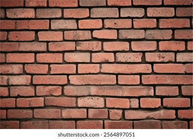 Brick wall background. Brick wall background texture. Background of old vintage brick wall. Red old brick wall texture background.