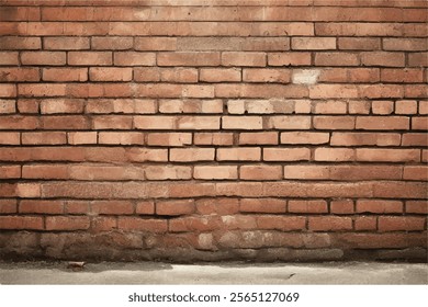 Brick wall background. Brick wall background texture. Background of old vintage brick wall. Red old brick wall texture background.