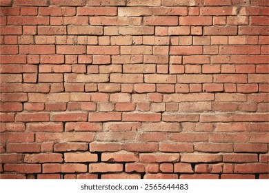 Brick wall background. Brick wall background texture. Background of old vintage brick wall. Red old brick wall texture background.