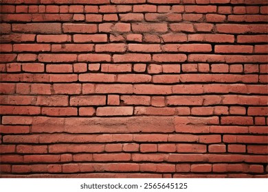 Brick wall background. Brick wall background texture. Background of old vintage brick wall. Red old brick wall texture background.