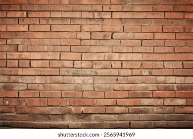 Brick wall background. Brick wall background texture. Background of old vintage brick wall. Red old brick wall texture background.