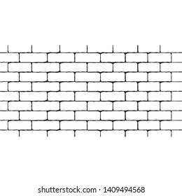 Brick wall background. Vector illustration