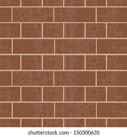 Brick wall background, vector illustration