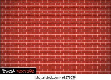 Brick Wall Background Vector Texture