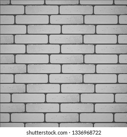 Brick wall background of White color, vector EPS 10 illustration