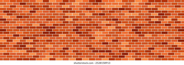 brick wall in brown colors banner, wallpaper, template 