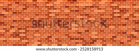 brick wall in brown colors banner, wallpaper, template 