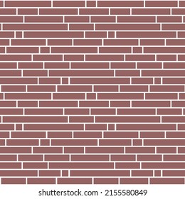Brick wall brown red maroon seamless pattern, background for design decoration eps 10 vector illustration