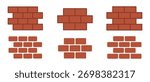 Brick wall build stack stonewall business house. Brick stone icon wall construction architecture vector isolated icon.