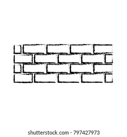 brick wall construction concret image