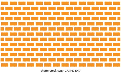 Brick wall effect background vector illustration