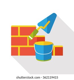 brick wall flat icon