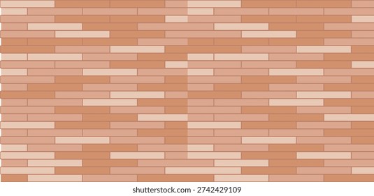 Brick Wall Flooring Background Wooden Floor Texture Tile Seamless Pattern Vector