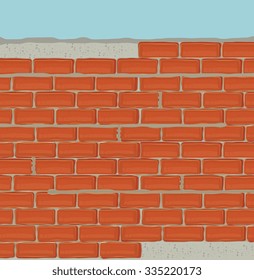 Brick wall graphic design, vector illustration theme