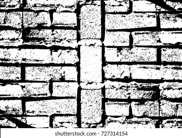 Brick wall. Grunge Abstract Modern Texture Template. Vector illustration. Distress Background. Painting For Creative Graphic Design. Black And White Chaotic Elements Wallpapers.