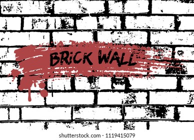Brick wall grunge texture and background.