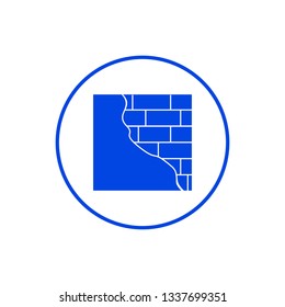 Brick wall icon