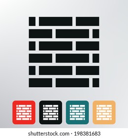 Brick Wall Icon.