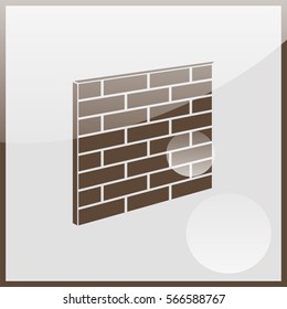 Brick Wall Icon.